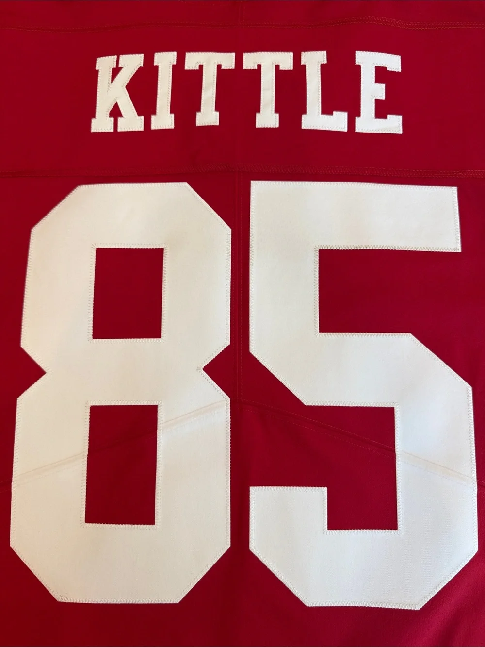 Nike Red Football Jersey #85 with White Accents MENS